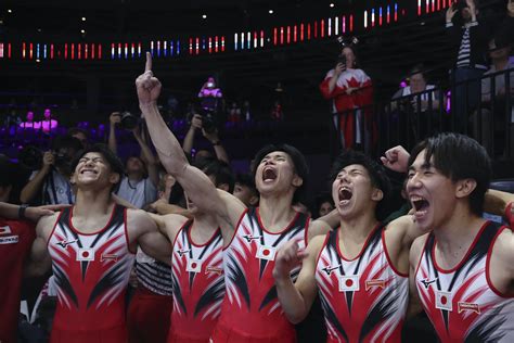Japan edges rival China to win men’s world gymnastics title while US claims first medal since 2014